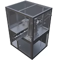 Industrial Equipment With Transparent Enclosure Metal Frame Multi layer Structure And Mechanical Components