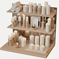 Candle candlestick aromatherapy 3d model