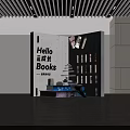 Hello Light Growth Books On Shelf With Stacked Books And World Impressions