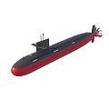 Type 093 nuclear submarine 3d model