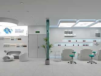 Modern Beauty Salon Rest Area Experience Area 3d model