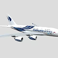Malaysia Airlines Passenger Plane With White And Blue Livery And Company Logo