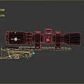 Tactical Weapon Sniper Scope With Adjustable Mount Base And Control Buttons