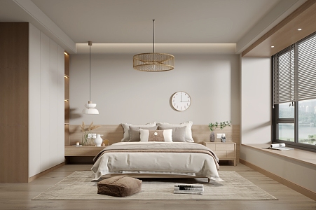 Japanese-style bedroom 3d model