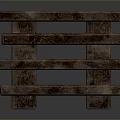 Brown Textured Wooden Stacked Step Structure With Multi Layer Design