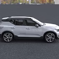 White Volvo SUV With Black Roof And Sporty Wheels New Energy Design