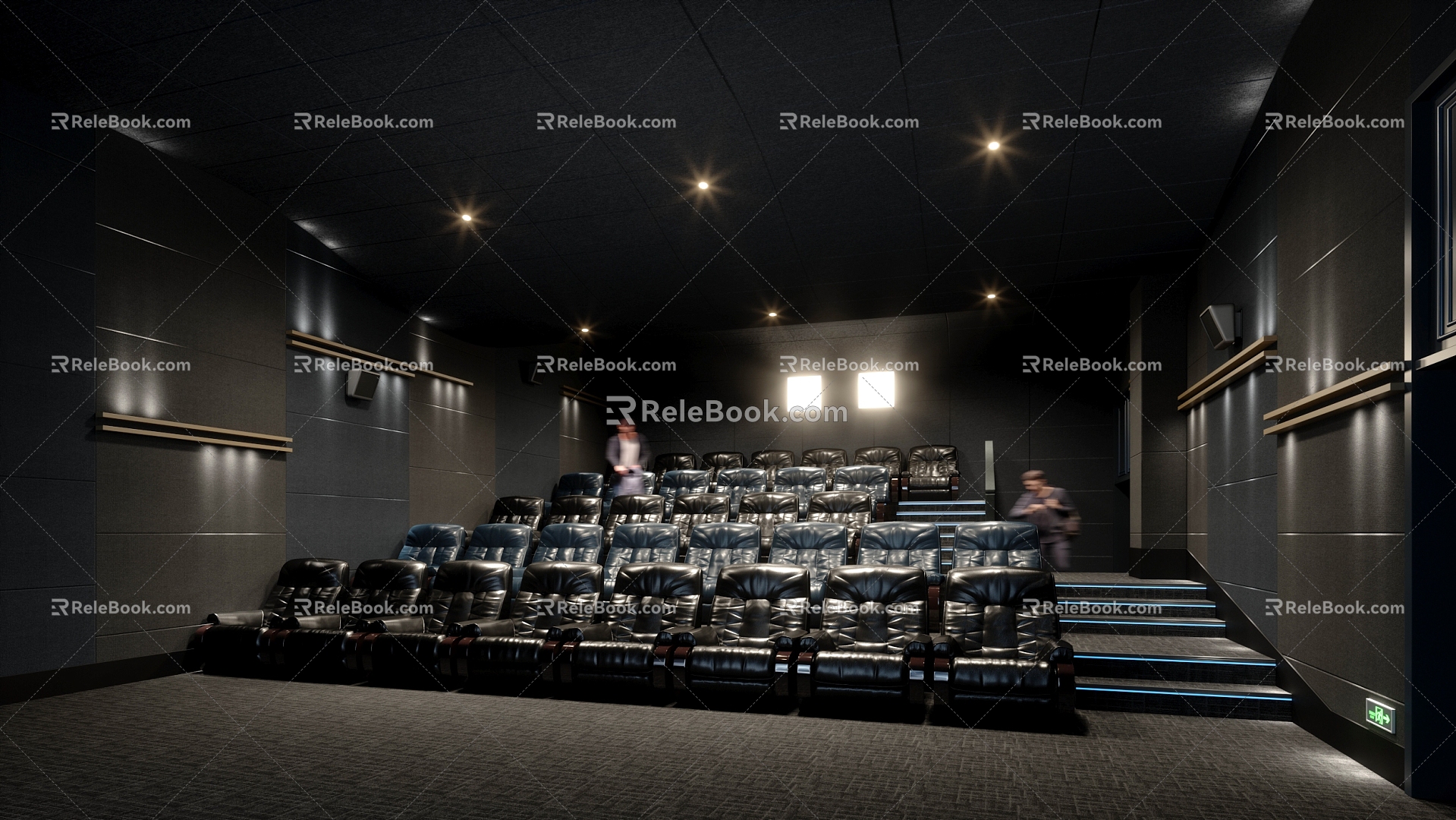 Cinema Hall Senior Cinema Hall Screening Hall Characteristic Cinema Hall 3d model