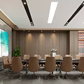 New Chinese-style Meeting Room Multi-function Hall 3d model