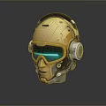 Sci-Fi Helmet Alien Helmet-Helmet High Tech Helmet Game Helmet 3d model