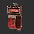Vintage Red Entertainment Vending Machine With Coca Cola Select O Cade