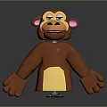Monkey Cartoon Monkey Anime Monkey Stylized Monkey Fantasy Style Monkey Toy 3d model