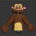 Monkey Monkey Cartoon Monkey Anime Monkey Stylized Monkey Fantasy Style Monkey Toy 3d model