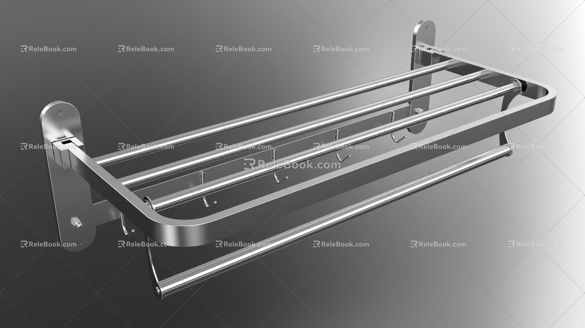 Towel Rack Bath Towel Rack Hardware Hanging Bathroom Rack 3d model