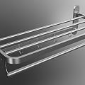 Towel Rack Bath Towel Rack Hardware Hanging Bathroom Rack 3d model