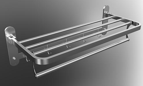 Towel Rack Bath Towel Rack Hardware Hanging Bathroom Rack 3d model