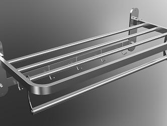 Towel Rack Bath Towel Rack Hardware Hanging Bathroom Rack 3d model