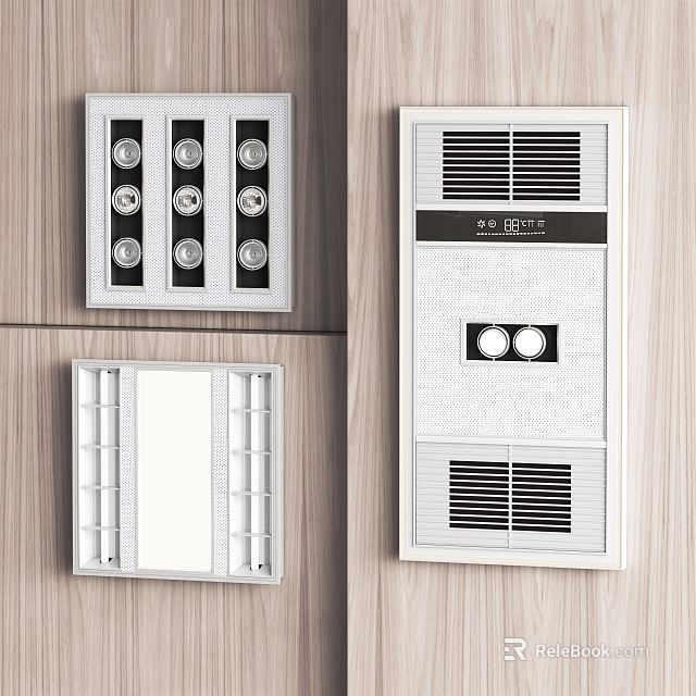 Stylish White Ceiling Grille Light With Multi Lamp Design And Recessed Mounting Style 3d model 