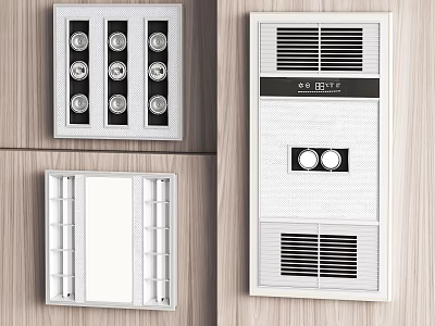 Stylish White Ceiling Grille Light With Multi Lamp Design And Recessed Mounting Style 3d model