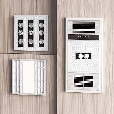 Stylish White Ceiling Grille Light With Multi Lamp Design And Recessed Mounting Style 3d model