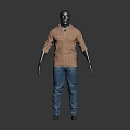 Light Brown Cotton Shirt and Blue Denim Jeans Casual Fashion Outfit for Men