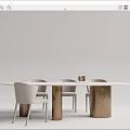 Modern Table And Chair Set With Gold Metal Legs Upholstered Seats And Oval Tabletop