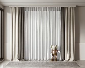 Modern Curtains 3d model