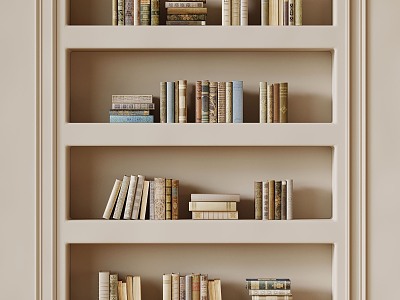 Books 3d model