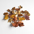 Colorful Autumn Leaves As Natural Ground Cover With Vibrant Red Yellow And Orange Tones