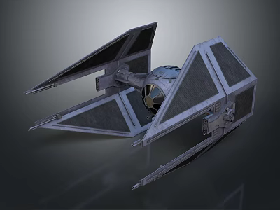 Futuristic Spacecraft Starfighter 3D Model With Interstellar Design And Aerodynamic Structure 3d model