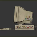 Complete Vintage Desktop Computer System With CRT Monitor Tower Keyboard And Mouse