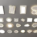 Modern Decorative Ceiling Lights With Various Shapes For Home Interior Lighting 3d model
