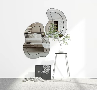modern hanging mirror 3d model