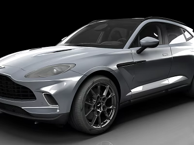 Silver Luxury SUV With Sleek Design And Black Wheels For Modern Driving 3d model