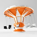 Park Carousel Modern Amusement Equipment 3d model