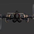 Female Game Movie Character In Black Bodysuit With Shoulder Armor And Dual Swords