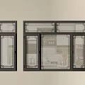 Chinese-style window new Chinese-style window casement window glass window door window bay window floor-to-ceiling window 3d model