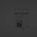 Industrial Equipment with Transparent Lid Control Panel and Gray Body Design