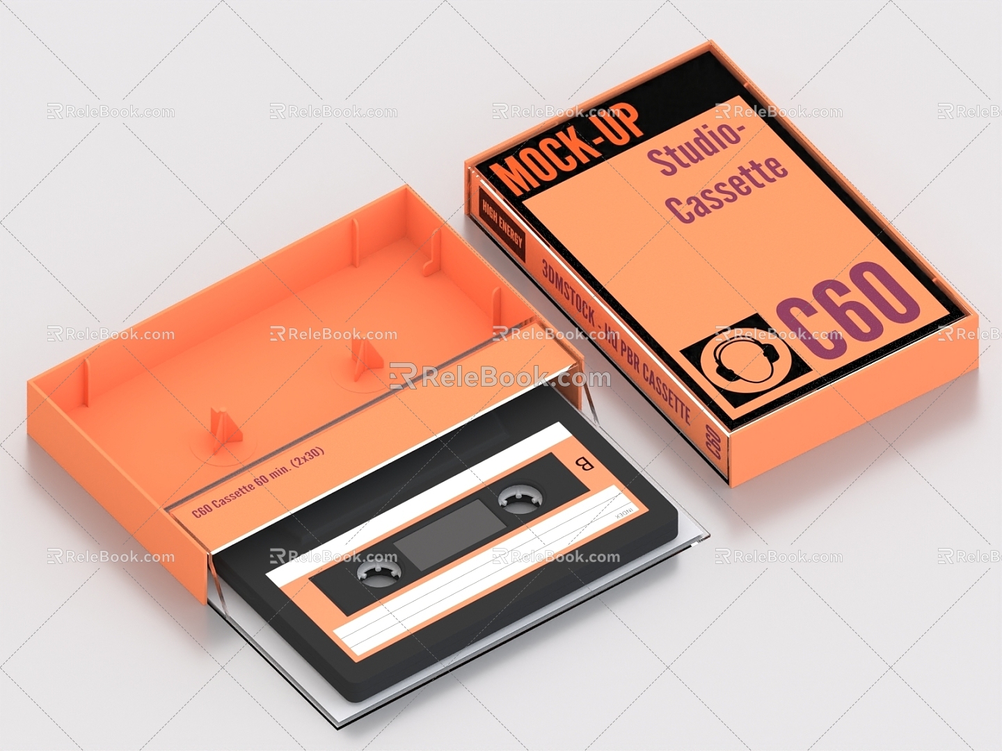 Tape Video Tape Audio Tape Cartridge 3d model