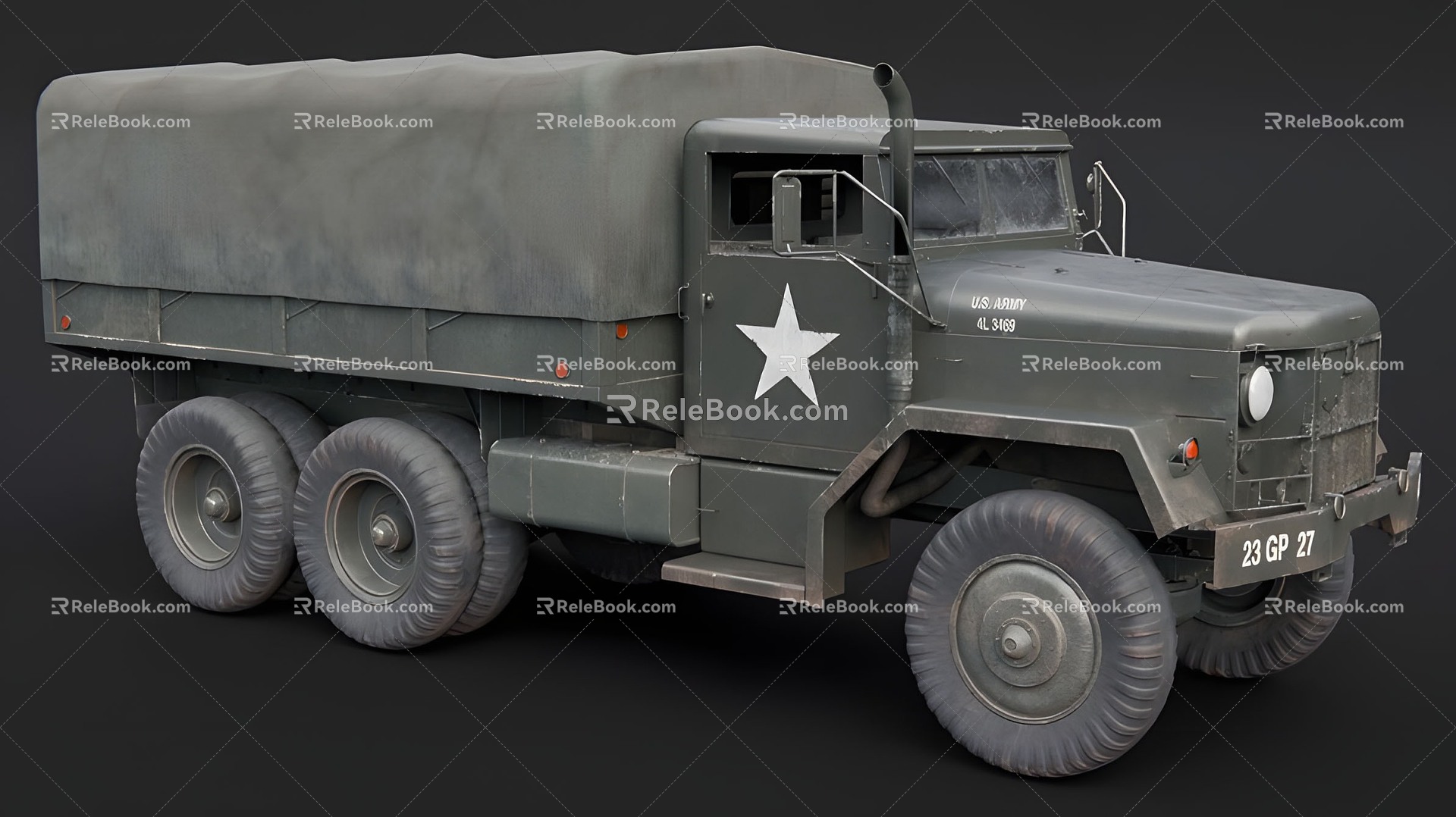 Military Truck Car Transport Vehicle Military Truck Military Truck Motor Vehicle 3d model