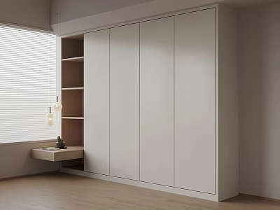 04 modern wardrobe wardrobe 3d model