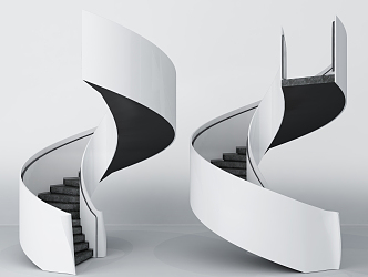 modern spiral staircase spiral staircase 3d model