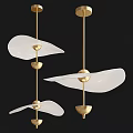 Envolee double biscuit chandelier 3d model