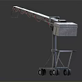 Commercial Equipment with Extendable Arm and Mobile Wheeled Base for Material Handling