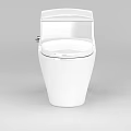 Modern White Ceramic Toilet With Sleek Design And Clean Bathroom Appearance