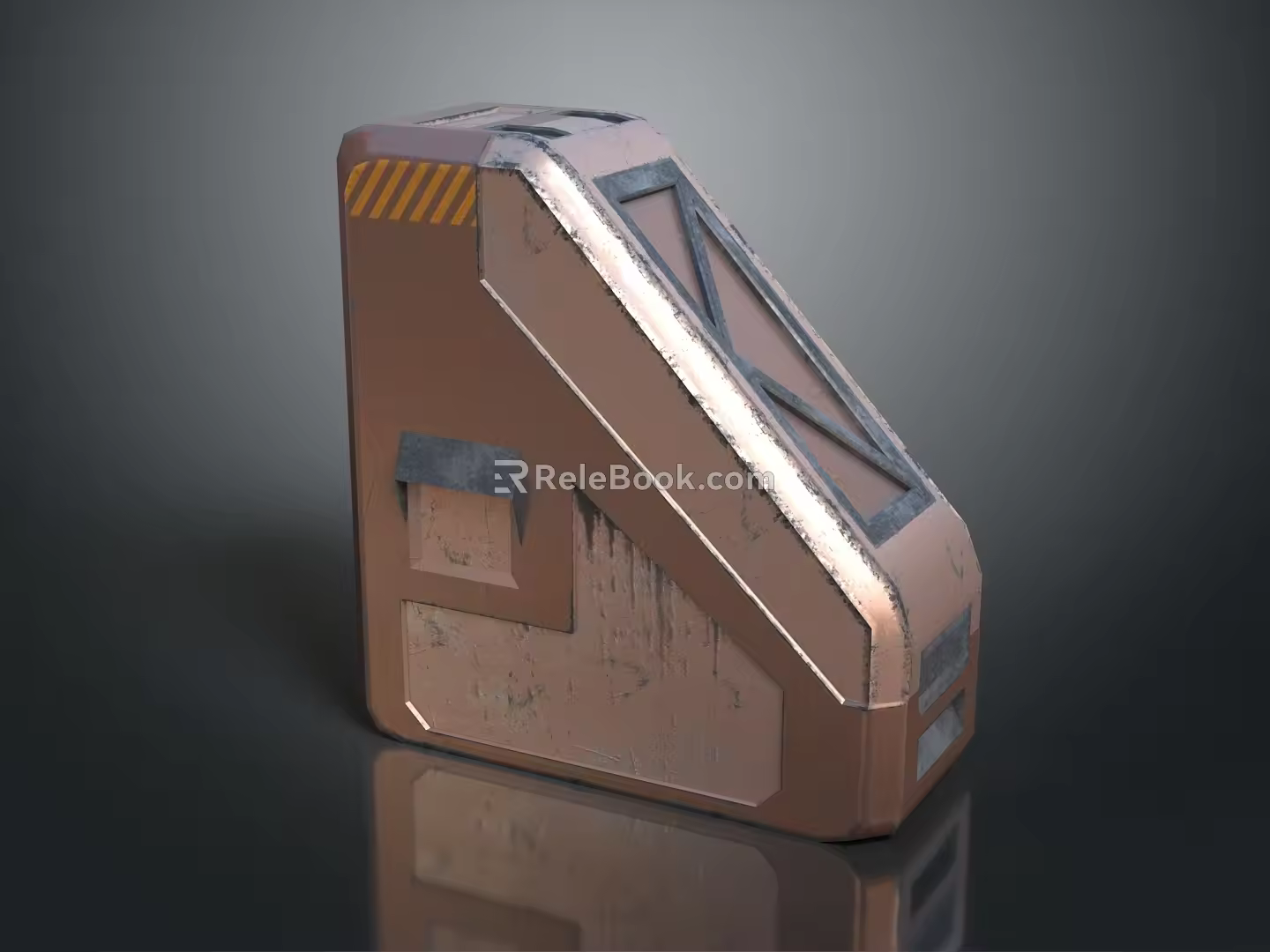 Modern Bullet Box Automatic Rifle Bullet Box Bullet Pistol Bullet 3d model