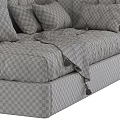 Modern Kids Bed With Soft Upholstered Headboard Decorative Pillows And Cozy Blanket
