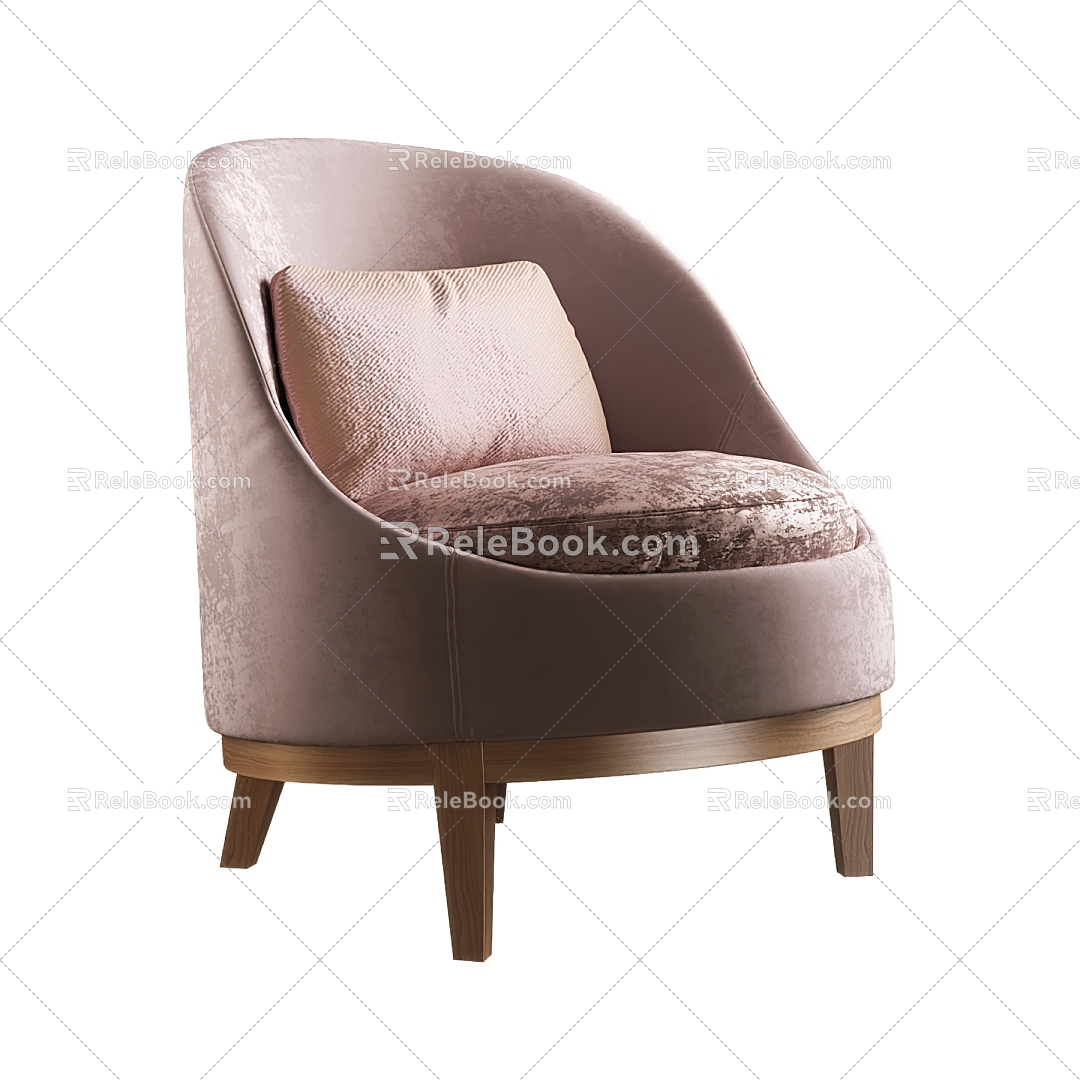 Modern single sofa 3d model