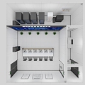 Modern Monitoring Room Computer Room Monitoring Room Command Control Room 3d model