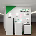 WINCAN Company Background Wall Displaying Power Transmission System Diagrams and Technology