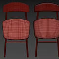 Stylish Minimalist Solid Wood Dining Chair In Two Colors For Modern Home Dining Room Decor